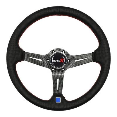 qualidade  Sports Racing Modified Accessories Deep Dish Universal Leather Racing Steering Wheel Drift Sports Steering Wheel fábrica